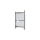 Modern Style Closed Back Bookshelf Standard Acrylic Bookcase with Rectangular Shelves