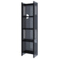 Modern Style Closed Back Bookshelf Standard Acrylic Bookcase with Rectangular Shelves