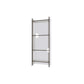 Modern Style Closed Back Bookshelf Standard Acrylic Bookcase with Rectangular Shelves