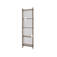 Modern Style Closed Back Bookshelf Standard Acrylic Bookcase with Rectangular Shelves
