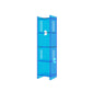 Modern Style Closed Back Bookshelf Standard Acrylic Bookcase with Rectangular Shelves