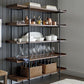 Etagere Open Back Bookshelf Wooden Industrial Bookcase with Shelves 59"L x 12"W x 69"H Clearhalo 'Bookcases' 'furn' 'furn_bookcases' 'Furniture' 'Office Furniture' 6789642