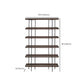 Etagere Open Back Bookshelf Wooden Industrial Bookcase with Shelves Clearhalo 'Bookcases' 'furn' 'furn_bookcases' 'Furniture' 'Office Furniture' 6789667