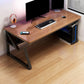 Holz Office Desk Antique Finish Moderner Computerschreibtisch mit Metallbeinen