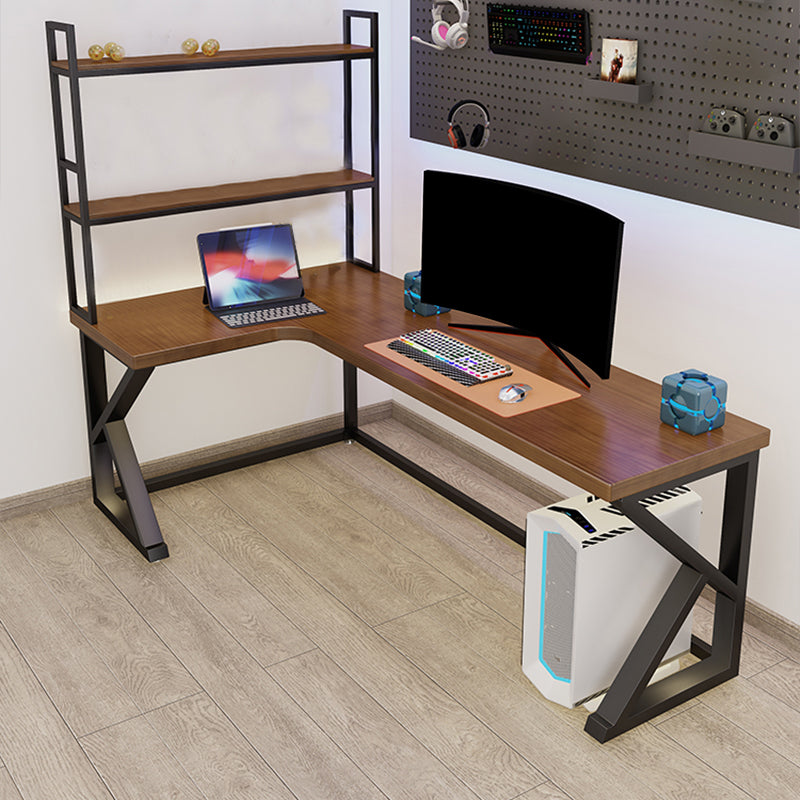 Modern Solid Wood Writing Desk 29.53" Tall Sled Base Corner Office Desk Clearhalo 'furn' 'furn_office_desk' 'Furniture' 'Office Desks' 'Office Furniture' 'office_desk' 6789730