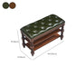 13.65 Inch W Traditional Bench Solid Wood Entryway Bench with Upholstered Clearhalo 'Benches' 'Chairs & Seating' 'furn' 'furn_benches' 'Furniture' 'Living Room Furniture' 6789804