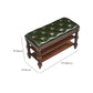 13.65 Inch W Traditional Bench Solid Wood Entryway Bench with Upholstered Clearhalo 'Benches' 'Chairs & Seating' 'furn' 'furn_benches' 'Furniture' 'Living Room Furniture' 6789807