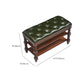 13.65 Inch W Traditional Bench Solid Wood Entryway Bench with Upholstered Clearhalo 'Benches' 'Chairs & Seating' 'furn' 'furn_benches' 'Furniture' 'Living Room Furniture' 6789818