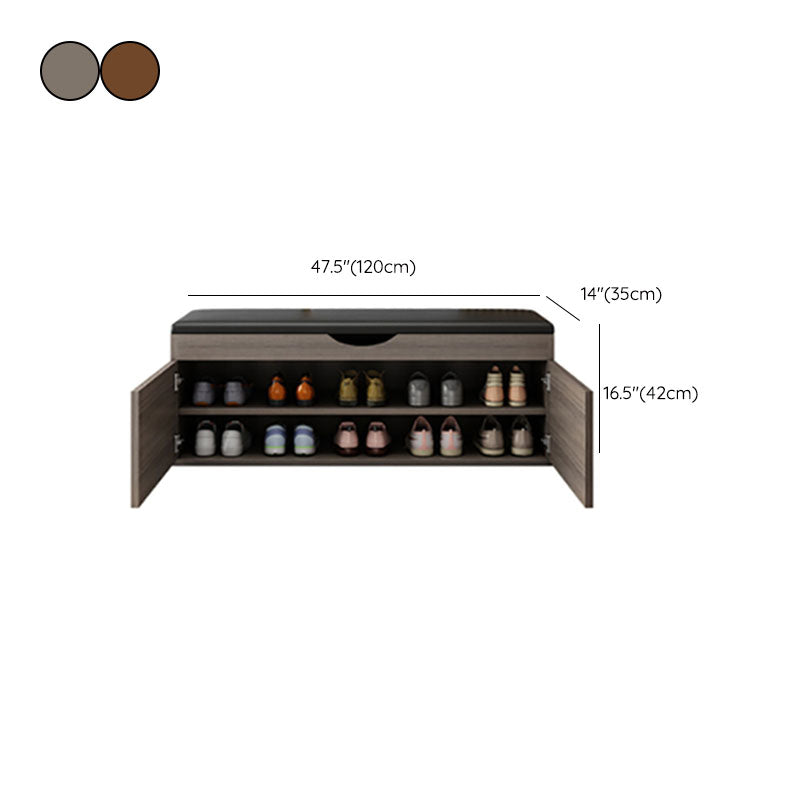 13,65 "W banc d'entrée industriel banc de siège rectangle avec rembourrage