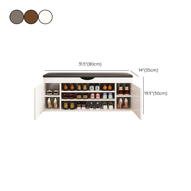 13,65 "W banc d'entrée industriel banc de siège rectangle avec rembourrage