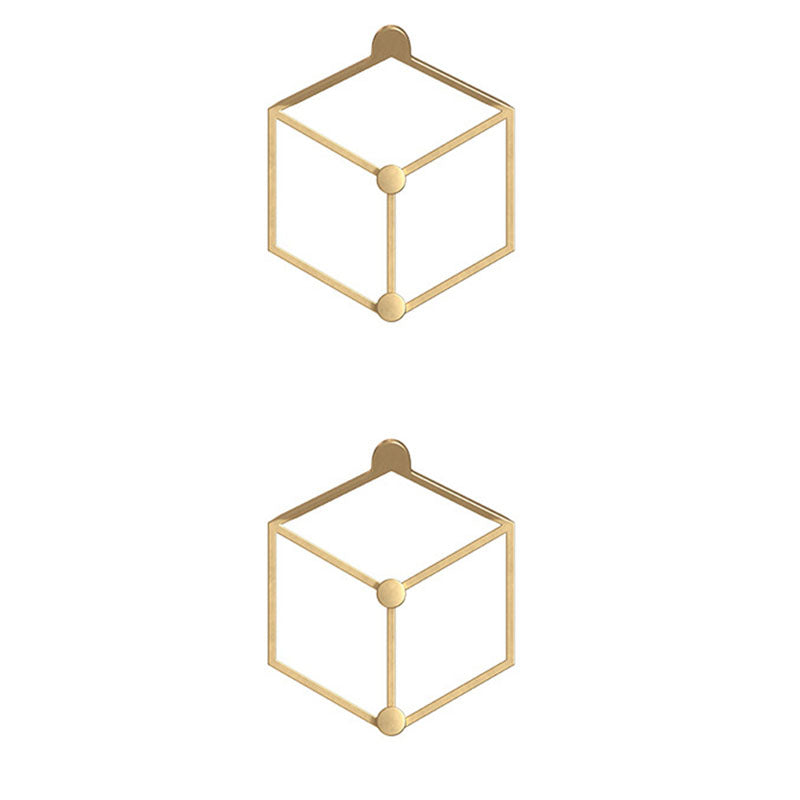 Metal Coat Rack Modern Minimalist Home Wall Hanging Coat Rack Gold 2 Piece Set 1 Clearhalo 'Entry & Mudroom Furniture' 'furn' 'furn_hall_tree_coat_racks' 'Furniture' 'Hall Trees & Coat Racks' 'hall_tree_coat_racks' 6790124