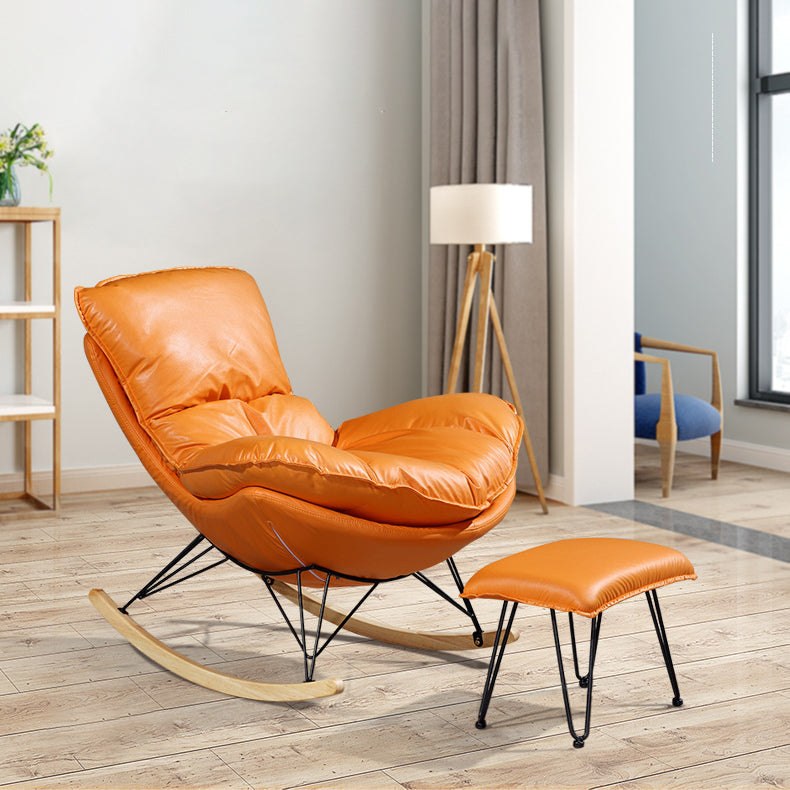 Chaise de rocker simple de style simple chaise paresseuse pour chambre à coucher