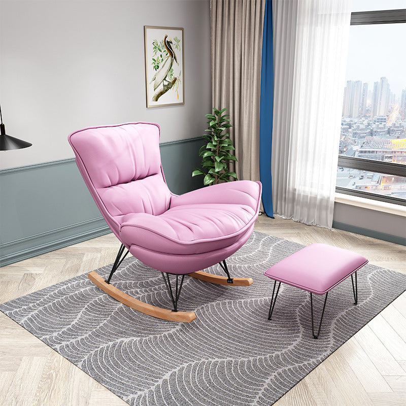 Chaise de rocker simple de style simple chaise paresseuse pour chambre à coucher