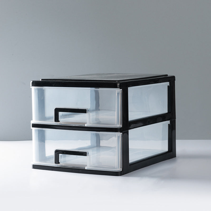 Gabinetto del file trasparente verticale moderno mobile in plastica per l'ufficio di casa