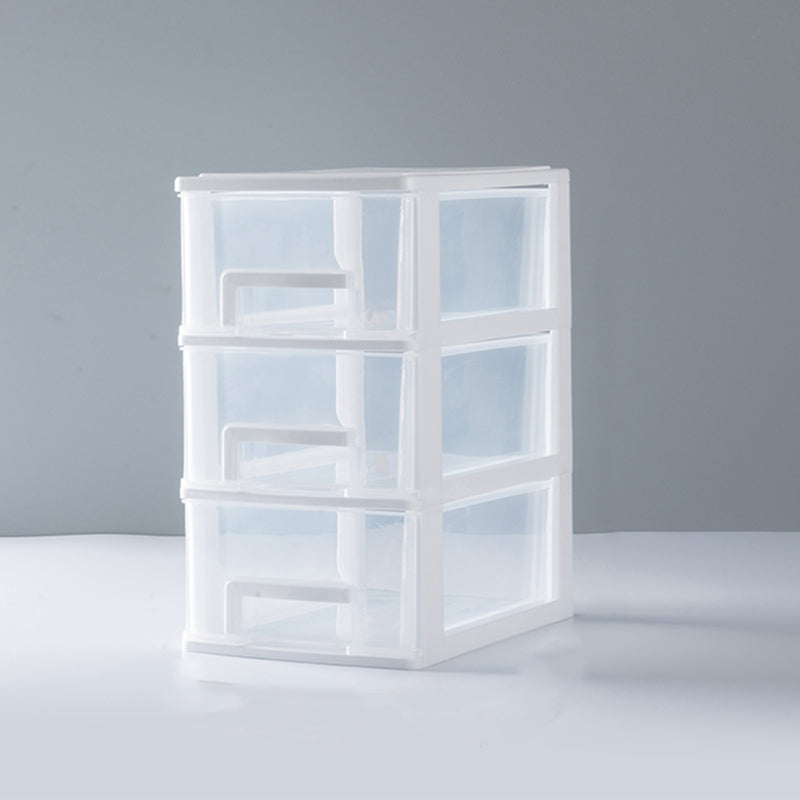 Gabinetto del file trasparente verticale moderno mobile in plastica per l'ufficio di casa