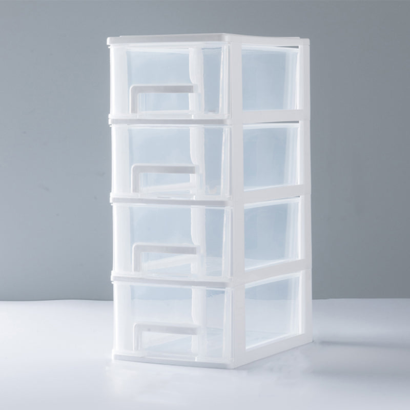 Gabinetto del file trasparente verticale moderno mobile in plastica per l'ufficio di casa