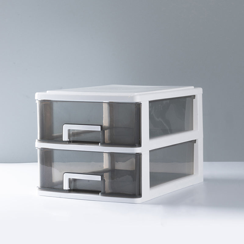 Gabinetto del file trasparente verticale moderno mobile in plastica per l'ufficio di casa