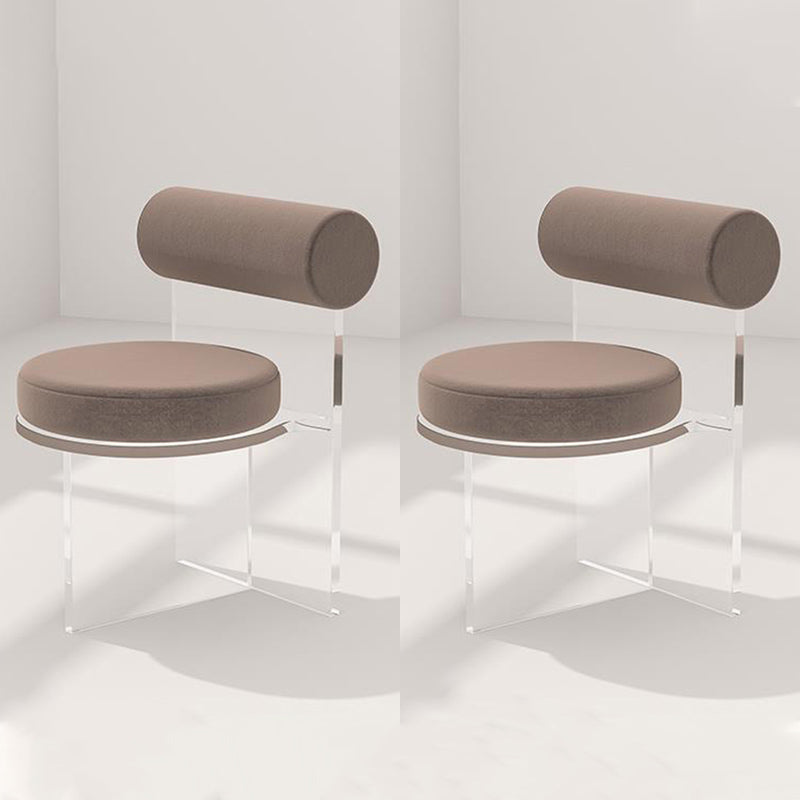 Estilo contemporáneo 1/2/4/6 Piezas Sillas de comedor Muebles de piedra rectangulares en blanco