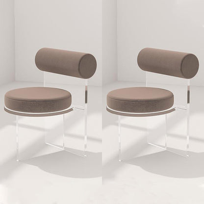 Estilo contemporáneo 1/2/4/6 Piezas Sillas de comedor Muebles de piedra rectangulares en blanco