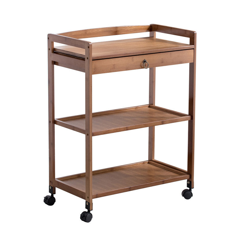 Rotolare casa da pranzo cucina carrello moderno carrello da cucina in legno