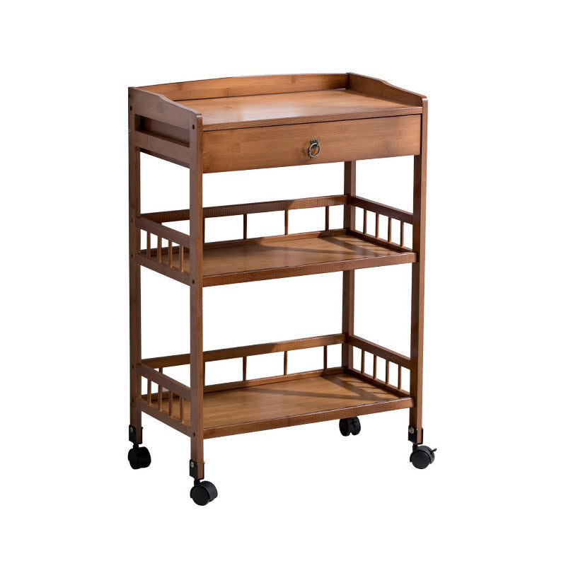 Rotolare casa da pranzo cucina carrello moderno carrello da cucina in legno