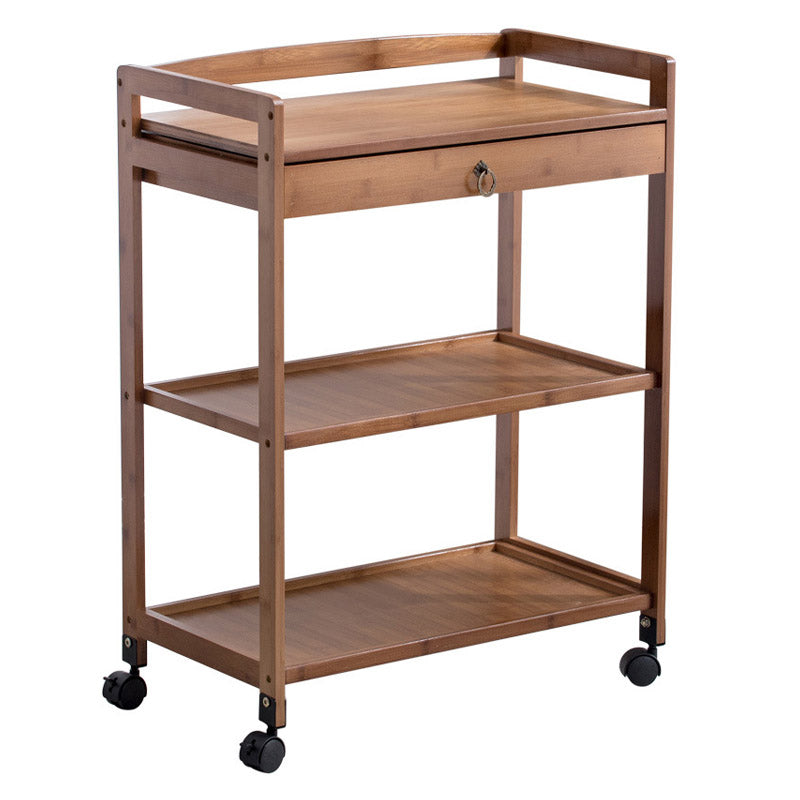 Rotolare casa da pranzo cucina carrello moderno carrello da cucina in legno