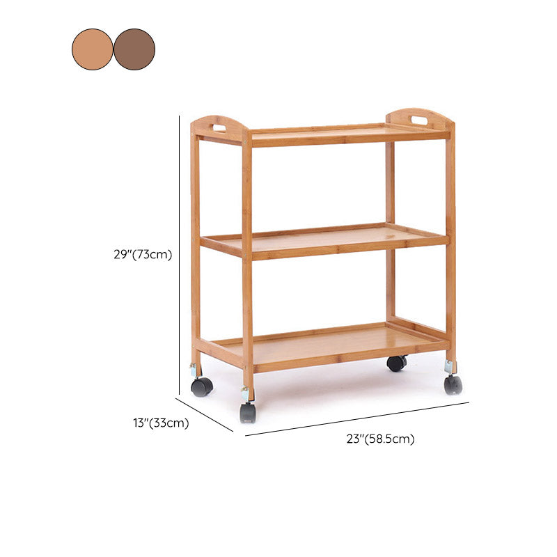 Rotolare casa da pranzo cucina carrello moderno carrello da cucina in legno