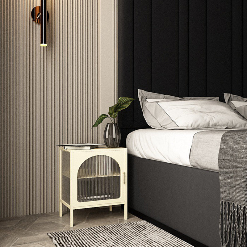 1 Door Industrial Accent Table Nightstand Antique Finish Bed Nightstand Clearhalo 'Bedroom Furniture' 'furn' 'furn_night_stand' 'Furniture' 'night_stand' 'Nightstands' 6791652
