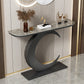 Tavolino console con console antico console con console glam di mezza luna