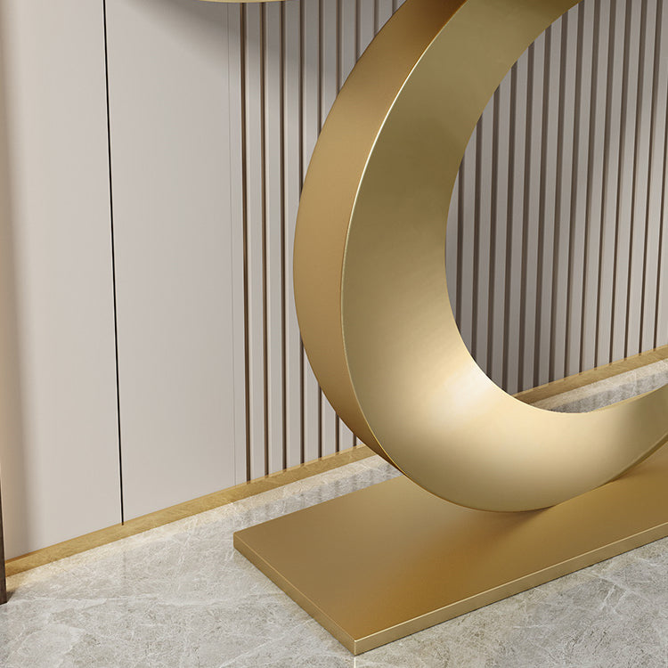 Tavolino console con console antico console con console glam di mezza luna