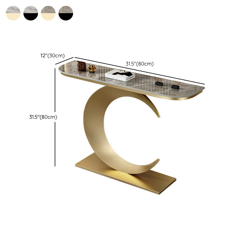 Tavolino console con console antico console con console glam di mezza luna
