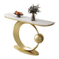 Tavolo accento console glam di divani console di finitura antica in pietra