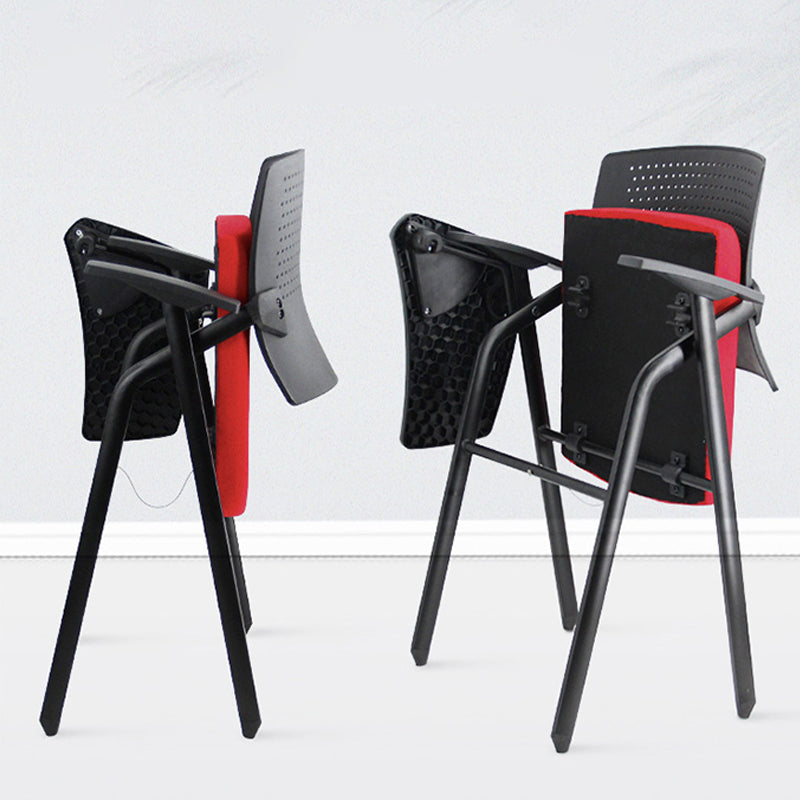 Eigentijdse conferentiestoel metalen framebureau stoel met arm