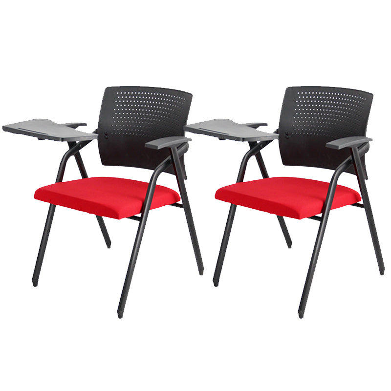 Eigentijdse conferentiestoel metalen framebureau stoel met arm