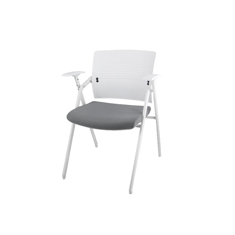 Eigentijdse conferentiestoel metalen framebureau stoel met arm