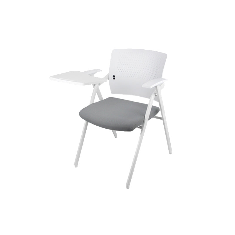 Eigentijdse conferentiestoel metalen framebureau stoel met arm