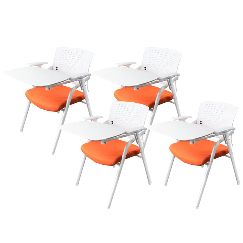 Eigentijdse conferentiestoel metalen framebureau stoel met arm