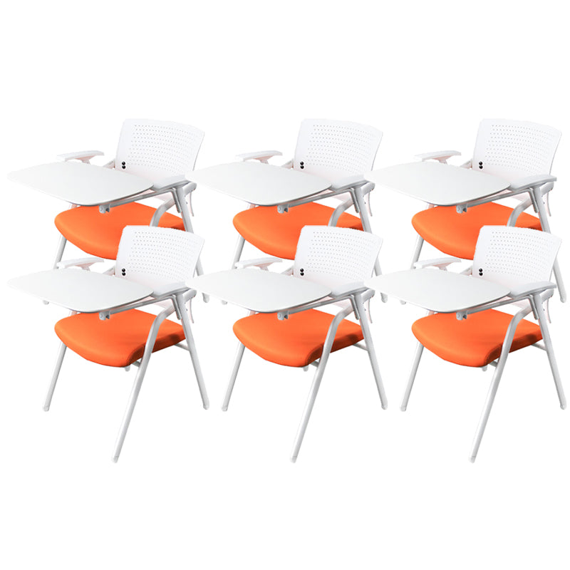 Eigentijdse conferentiestoel metalen framebureau stoel met arm