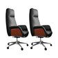 Fixed Arms Chair Modern No Distressing Ergonomic Office Chair with Wheels