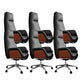 Fixed Arms Chair Modern No Distressing Ergonomic Office Chair with Wheels