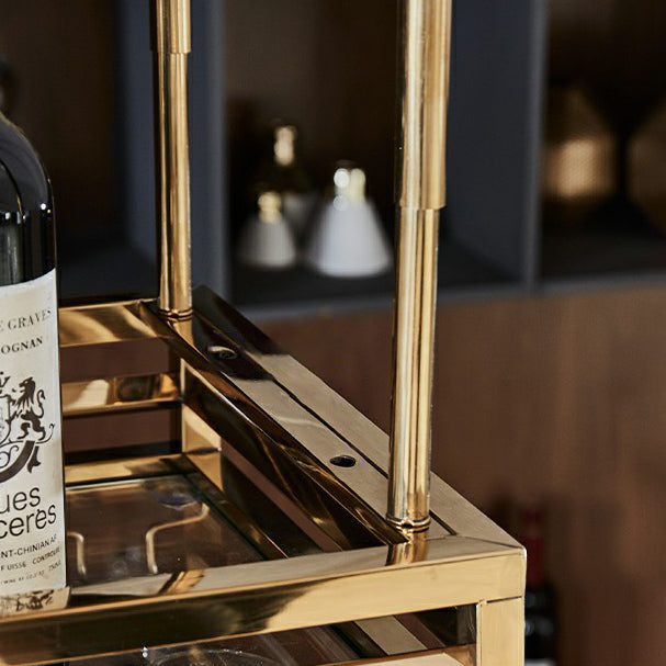 Porta di vino in metallo moderno bottiglia di vino sospesa e portabicchieri per bar