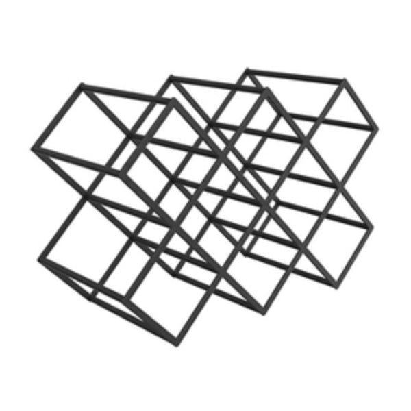 リビングルーム用のモダンな卓上ワインラックメタルワインボトルラック