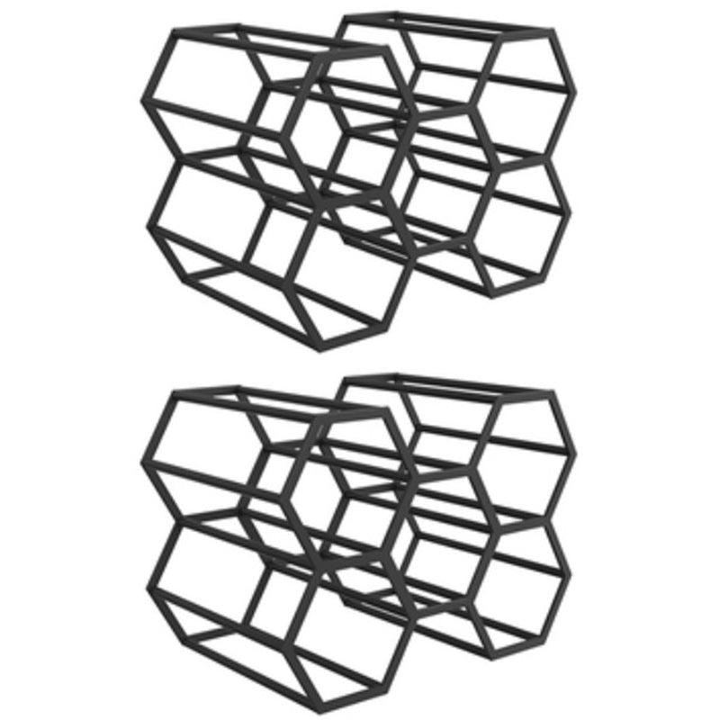 Modern Tabletop Wine Rack Metal Wine Bottle Rack for Living Room