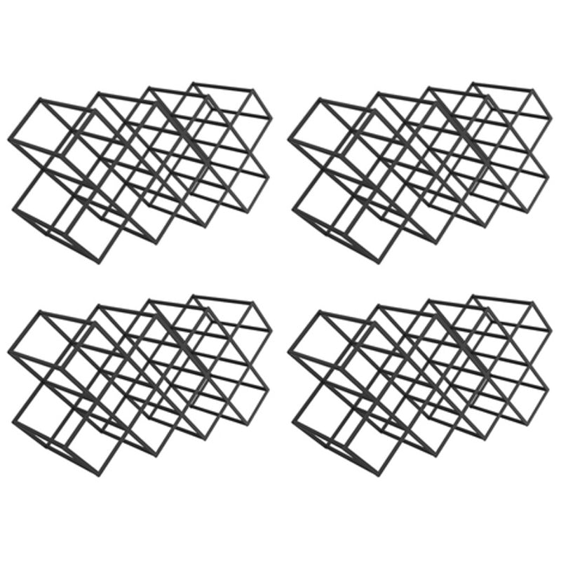 リビングルーム用のモダンな卓上ワインラックメタルワインボトルラック