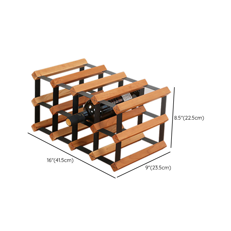 Portabottiglie da tavolo portabottiglie in legno massiccio per soggiorno