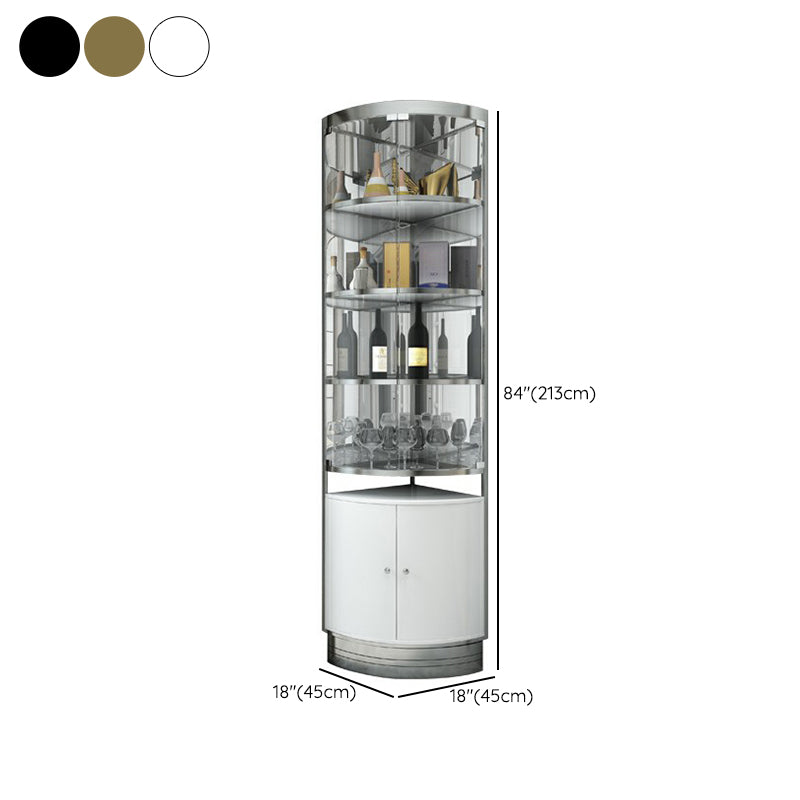 Stainless Steel Bottle Rack Modern Style Floor Bottle Wine Rack Clearhalo 'furn' 'furn_wine_racks' 'Furniture' 'Kitchen & Dining Furniture' 'Wine Racks' 'wine_racks' 6793068