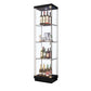 Modern Style Floor Bottle Wine Rack Stainless Steel Wine Bottle Holder 19"L x 14"W x 77"H Black Clearhalo 'furn' 'furn_wine_racks' 'Furniture' 'Kitchen & Dining Furniture' 'Wine Racks' 'wine_racks' 6793098