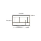 Iron Wine Shelf Modern Style Wall Mounted Wine Holder Rack in Black