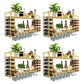 Iron Wine Rack Modern Style Wall Mounted Wine Holder Rack with Shelf Gold 4 Piece Set Clearhalo 'furn' 'furn_wine_racks' 'Furniture' 'Kitchen & Dining Furniture' 'Wine Racks' 'wine_racks' 6793166