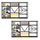 Wall Mounted Iron Wine Racks Modern Style Wine Holder Rack in Black
